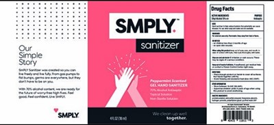 Smply Sanitizer Peppermint (Smply Peppermint 4oz)